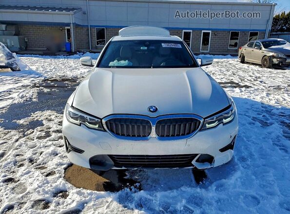 3MW5R7J05L8B19088 2020 BMW 3 SERIES White Widok z przodu