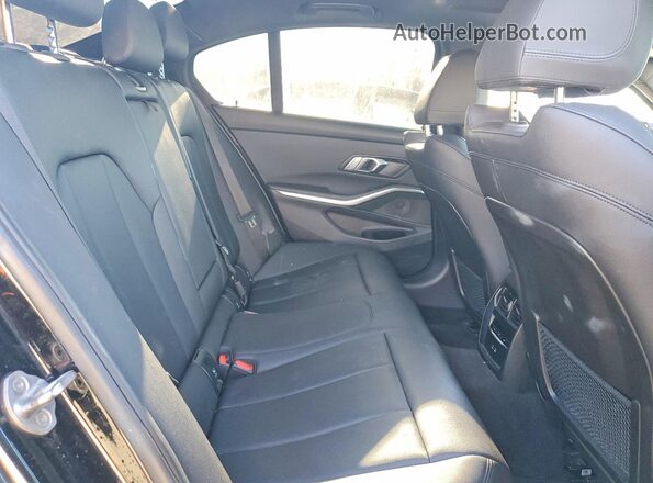 3MW5R7J05M8C10590 2021 BMW 3 SERIES Black უკანა სავარძლების ხედი