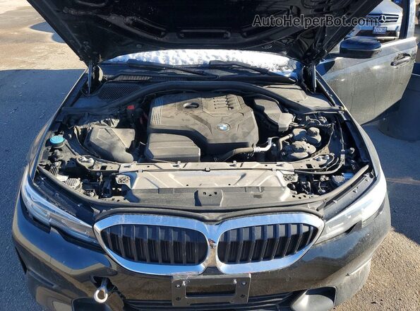 3MW5R7J05M8C10590 2021 BMW 3 SERIES Black უკანა სალონის ხედი