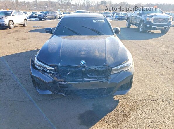 3MW5R7J06L8B20041 2020 BMW 3 SERIES Black წინა ხედი