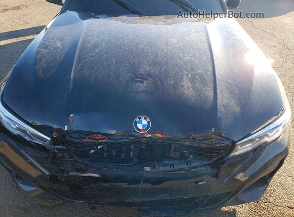 3MW5R7J06L8B20041 2020 BMW 3 SERIES Black უკანა სალონის ხედი