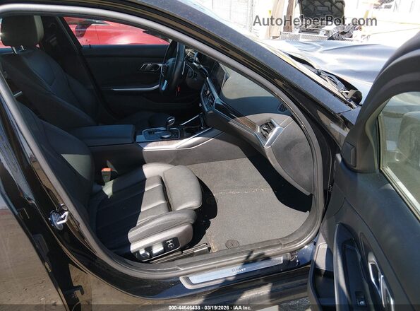 3MW5R7J09L8B24617 2020 BMW 3 SERIES Black Widok wnętrza z przodu