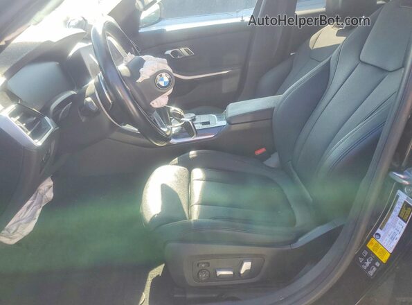 3MW5R7J58K8A05225 2019 BMW 3 SERIES Черный Вид салона спереди