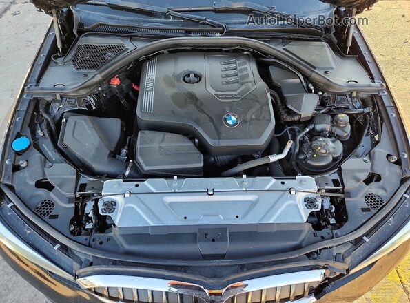 3MW5R7J5XK8B02247 2019 BMW 3 SERIES Black უკანა სალონის ხედი