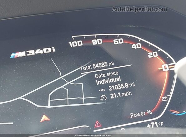 3MW5U7J06M8B55503 2021 BMW M3 Blue 