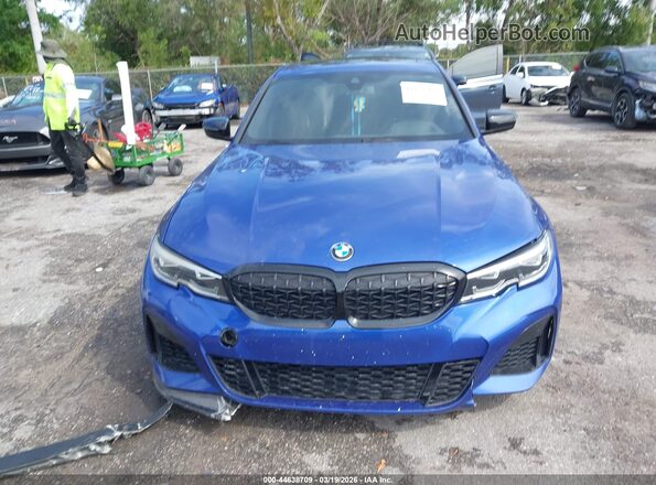 3MW5U7J06M8B55503 2021 BMW M3 Blue 