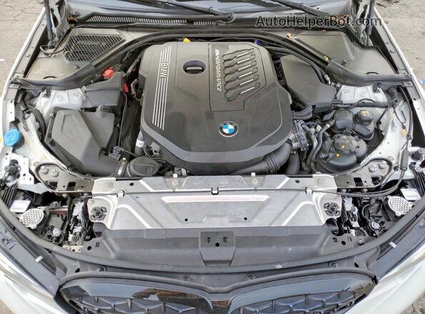 3MW5U7J06M8C07633 2021 BMW M3 White Սալոնի հետևի տեսք