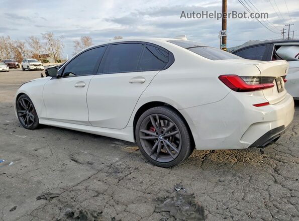 3MW5U7J06M8C07633 2021 BMW M3 White Հետևի ձախ