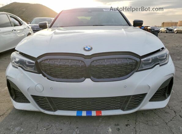 3MW5U7J06M8C07633 2021 BMW M3 White Դիմացի տեսք