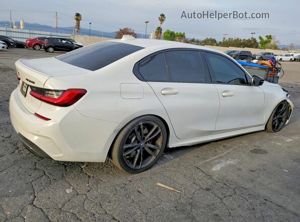 3MW5U7J06M8C07633 2021 BMW M3 White Հետևի աջ