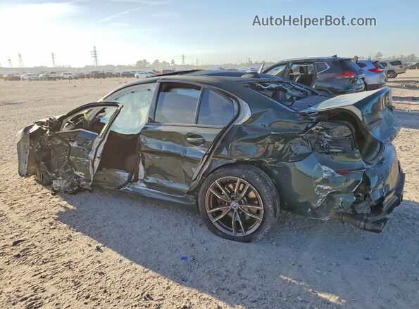 3MW5U7J06N8C32808 2022 BMW M3 Green Rear left
