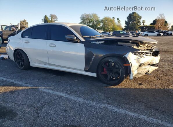 3MW5U7J07M8C15093 2021 BMW M3 White Առջևի աջ