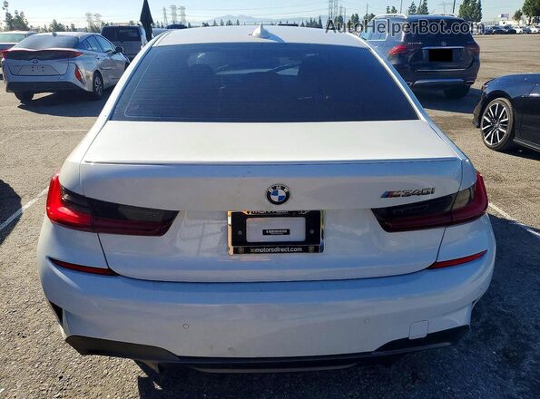 3MW5U7J07N8C37919 2022 BMW M3 White Вид ззаду