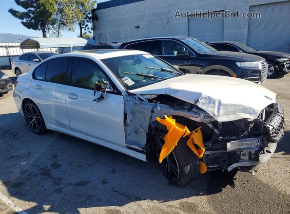 3MW5U7J07N8C37919 2022 BMW M3 White Передня права чверть