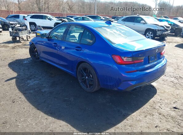 3MW5U9J04M8B56600 2021 BMW M3 Light Blue Задняя левая четверть