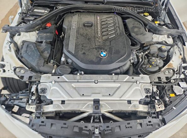3MW5U9J06M8C09250 2021 BMW M3 White უკანა სალონის ხედი