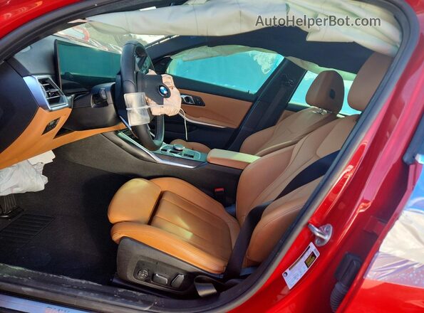 3MW69FF00R8E67073 2024 BMW 3 SERIES Red Սալոնի դիմացի տեսք