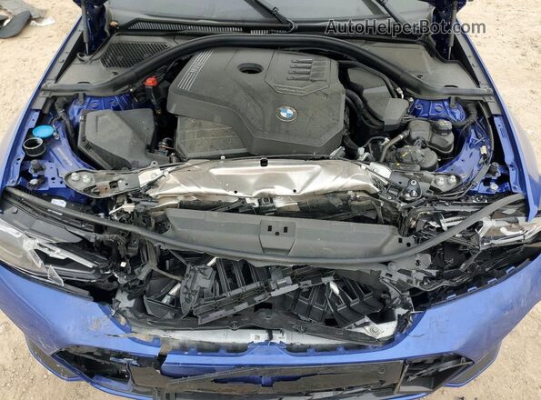 3MW69FF04R8E82627 2024 BMW 3 SERIES Blue უკანა სალონის ხედი