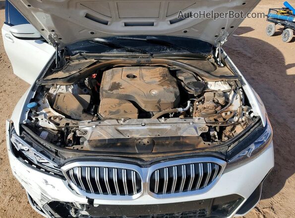 3MW89FF06P8C94942 2023 BMW 3 SERIES White Widok wnętrza z tyłu