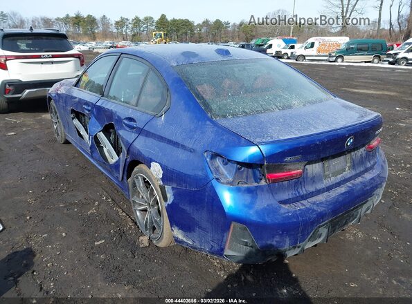 3MW89FF07P8D63346 2023 BMW 3 SERIES Blue Задня ліва чверть