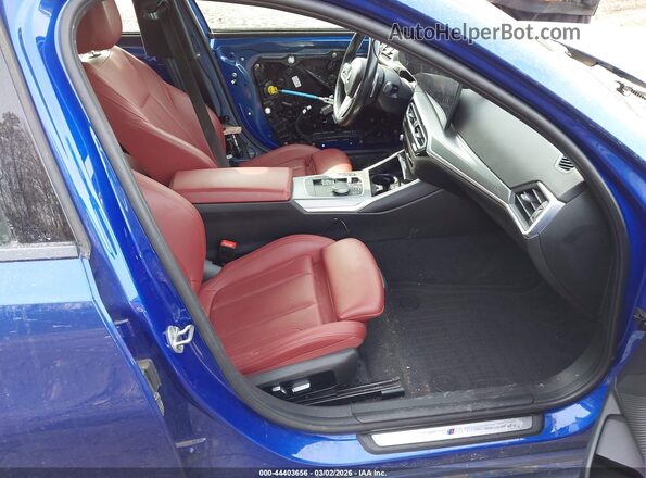 3MW89FF07P8D63346 2023 BMW 3 SERIES Blue Вид салону спереду