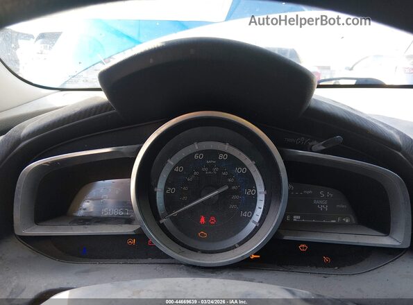 3MYDLBYV7JY304682 2018 TOYOTA YARIS IA Blue Vista de los asientos traseros