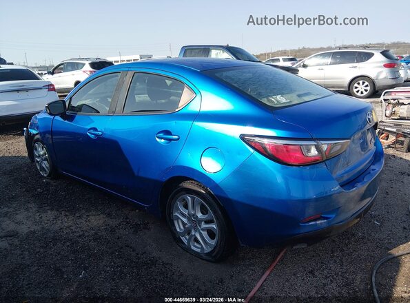 3MYDLBYV7JY304682 2018 TOYOTA YARIS IA Blue Trasero izquierdo