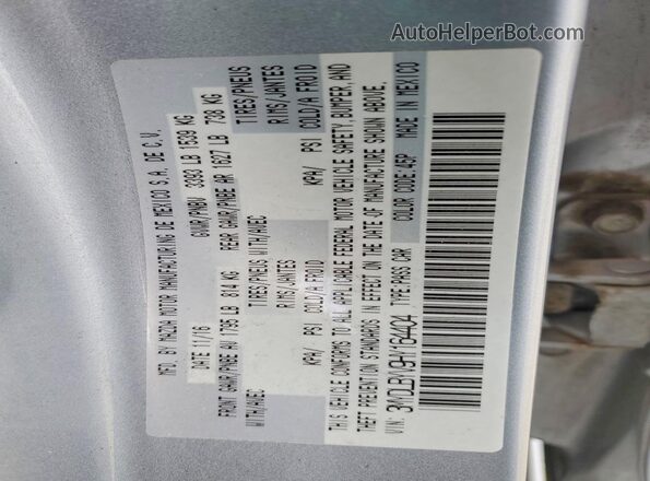 3MYDLBYV9HY164404 2017 TOYOTA YARIS Silver Engine compartment view