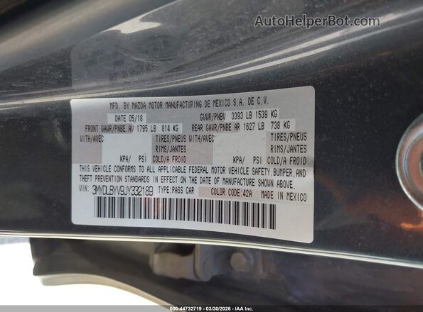 3MYDLBYV9JY332189 2018 TOYOTA YARIS IA Серый Вид подкапотного пространства