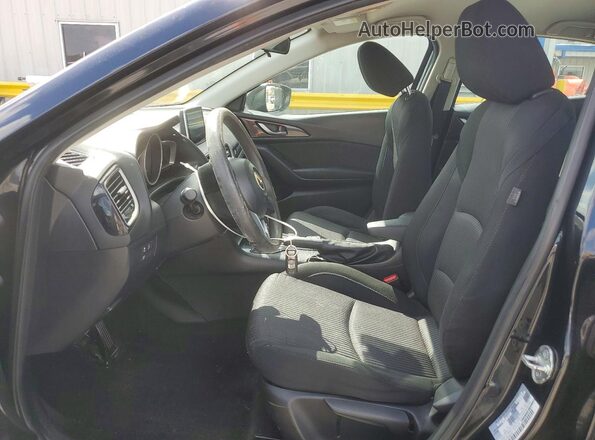 3MZBM1U75GM261817 2016 MAZDA 3 Black Widok wnętrza z przodu