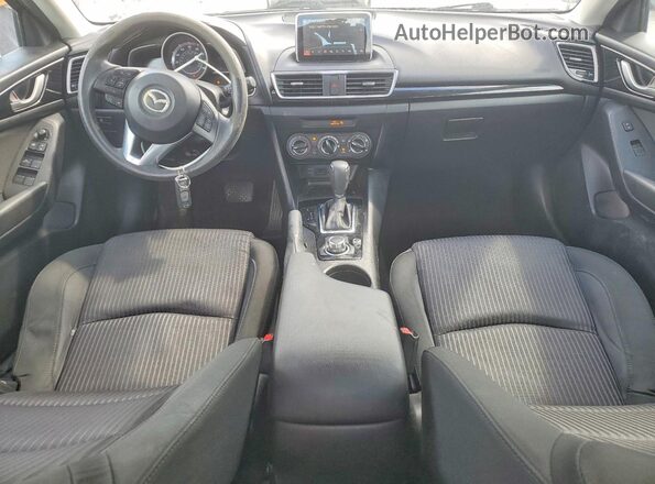 3MZBM1U75GM261817 2016 MAZDA 3 Black Widok deski rozdzielczej