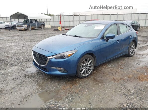 3MZBN1M39JM202044 2018 MAZDA 3 Синий Передняя левая четверть