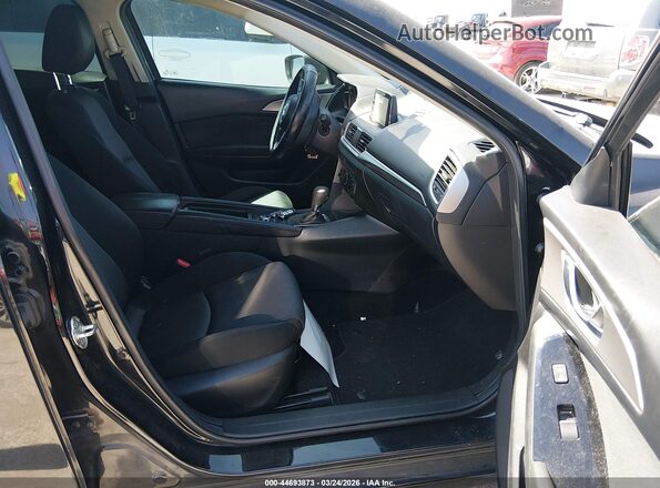3MZBN1U70HM113265 2017 MAZDA 3 Black Widok wnętrza z przodu