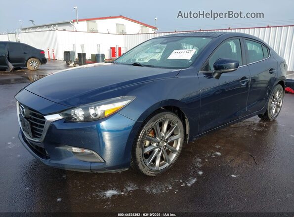 3MZBN1V36JM262863 2018 MAZDA 3 Dark Blue Առջևի ձախ երեք քառորդ տեսարան