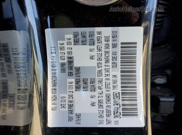 3MZBPAAL9KM109850 2019 MAZDA 3 Black 