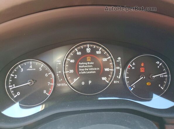 3MZBPABL7MM254032 2021 MAZDA 3 Blue Instrument cluster view