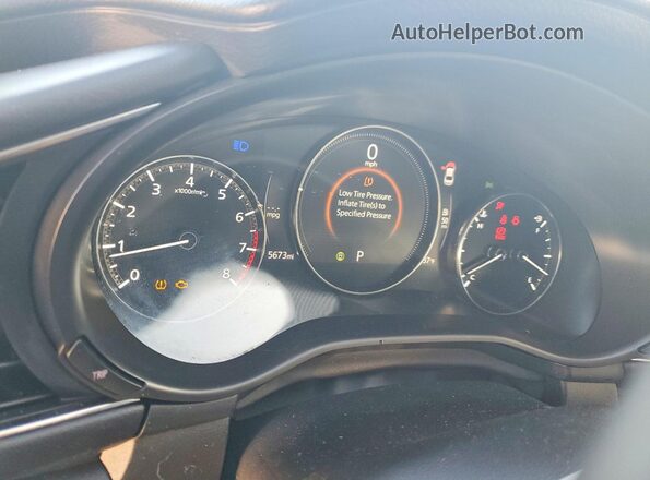 3MZBPACM2SM475994 2025 MAZDA 3 White Instrument cluster view