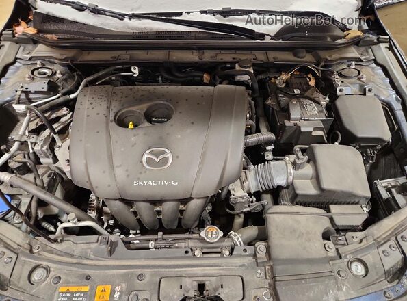 3MZBPADL2KM107594 2019 MAZDA 3 Blue Widok wnętrza z tyłu