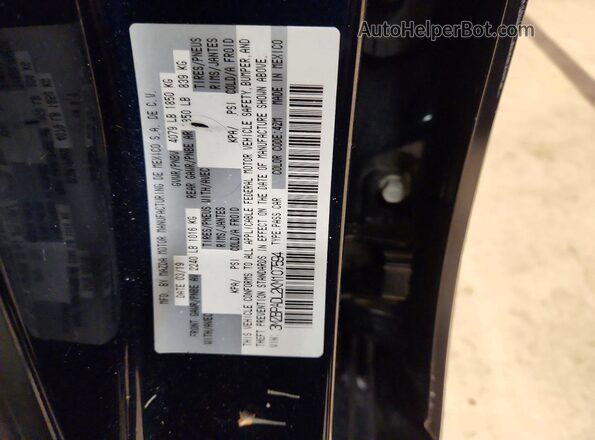 3MZBPADL2KM107594 2019 MAZDA 3 Blue Widok komory silnika