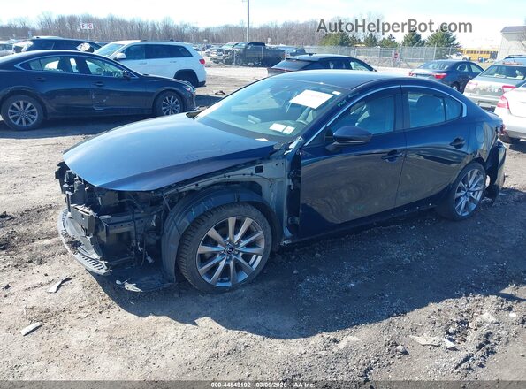 3MZBPBBM8MM208207 2021 MAZDA 3 Синий Передняя левая четверть