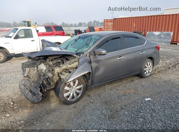 3N1AB7AP0GL666004 2016 NISSAN SENTRA Gray Vista tres cuartos delantera izquierda