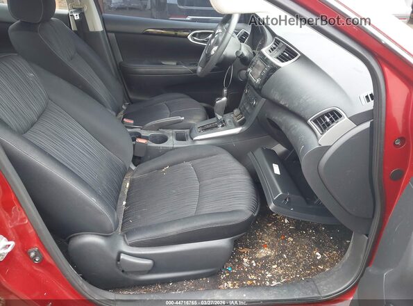 3N1AB7AP0HY237188 2017 NISSAN SENTRA Burgundy წინა სალონის ხედი
