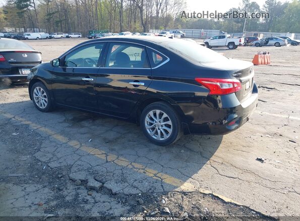 3N1AB7AP0JL662722 2018 NISSAN SENTRA Black Trasero izquierdo