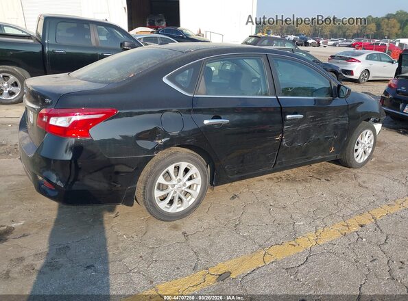3N1AB7AP0JL662722 2018 NISSAN SENTRA Black Trasero derecho