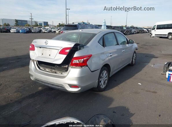 3N1AB7AP0KY272871 2019 NISSAN SENTRA Серебряный Задняя правая четверть