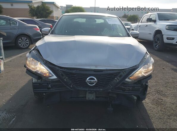 3N1AB7AP0KY272871 2019 NISSAN SENTRA Серебряный Вид спереди
