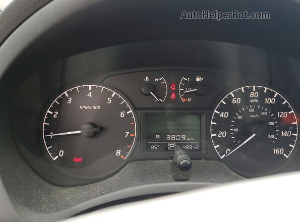 3N1AB7AP1GY210967 2016 NISSAN SENTRA White Vista del cuadro de instrumentos