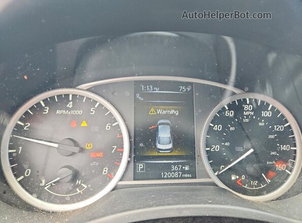 3N1AB7AP1HY338966 2017 NISSAN SENTRA Black Вид щитка приладів