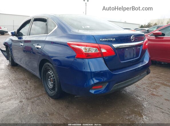 3N1AB7AP1JY266270 2018 NISSAN SENTRA Синий Задняя левая четверть