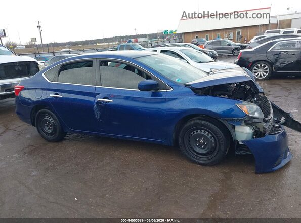 3N1AB7AP1JY266270 2018 NISSAN SENTRA Синий Вид щитка приборов